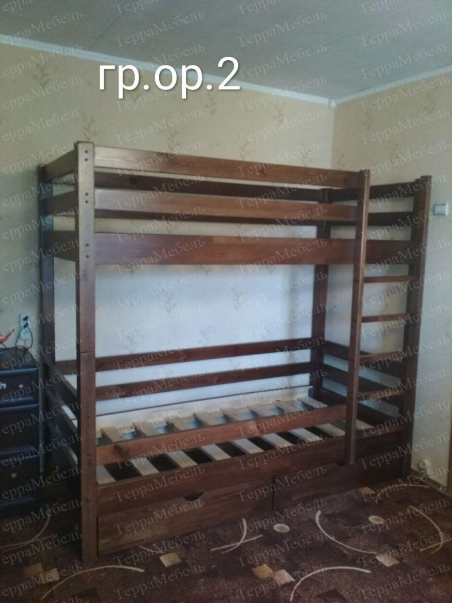 Кровать двухъярусная классика