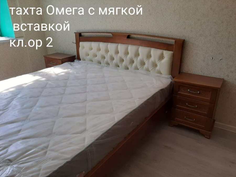 Кровать Омега с мягкой вставкой