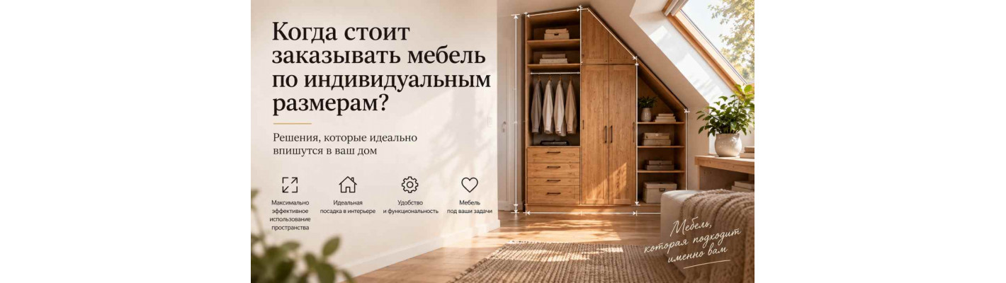 Когда стоит заказывать мебель по индивидуальным размерам?
