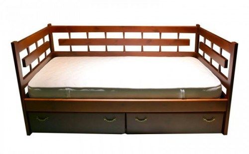 Кровать Сакура с 3-мя спинками из массива
